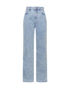 Blauwe Dames Jeans Straight Leg – Geen Stretch, Perfecte Pasvorm, Voor- en Achterzakken, 100% Katoen 0