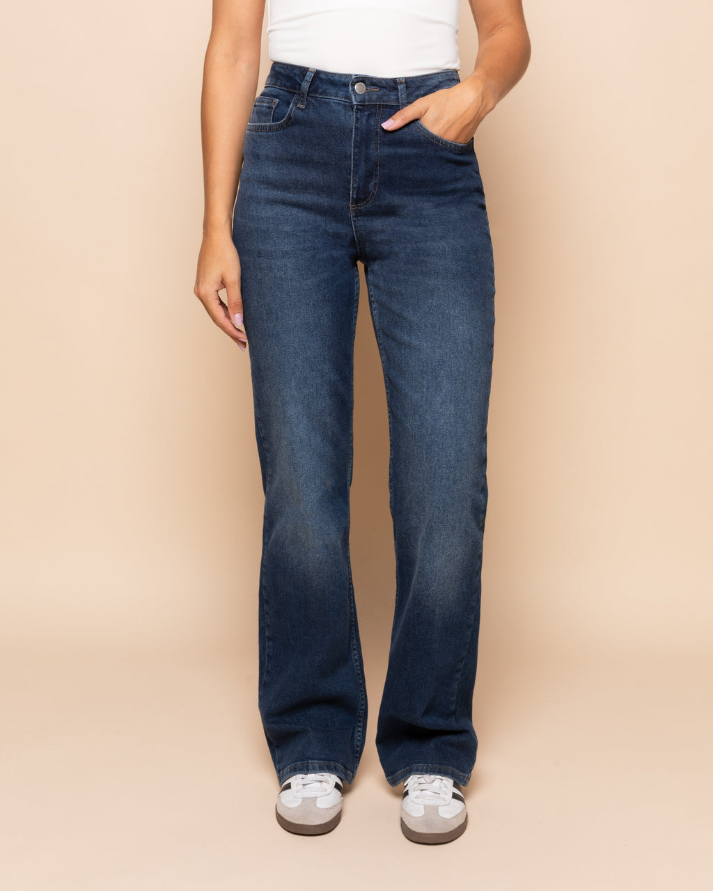 Bootcut Jeans Marineblauw met Stretch en Diverse Lengtematen voor Comfortabele Pasvorm 1