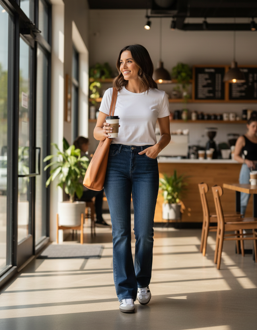 Bootcut Jeans Marineblauw met Stretch en Diverse Lengtematen voor Comfortabele Pasvorm