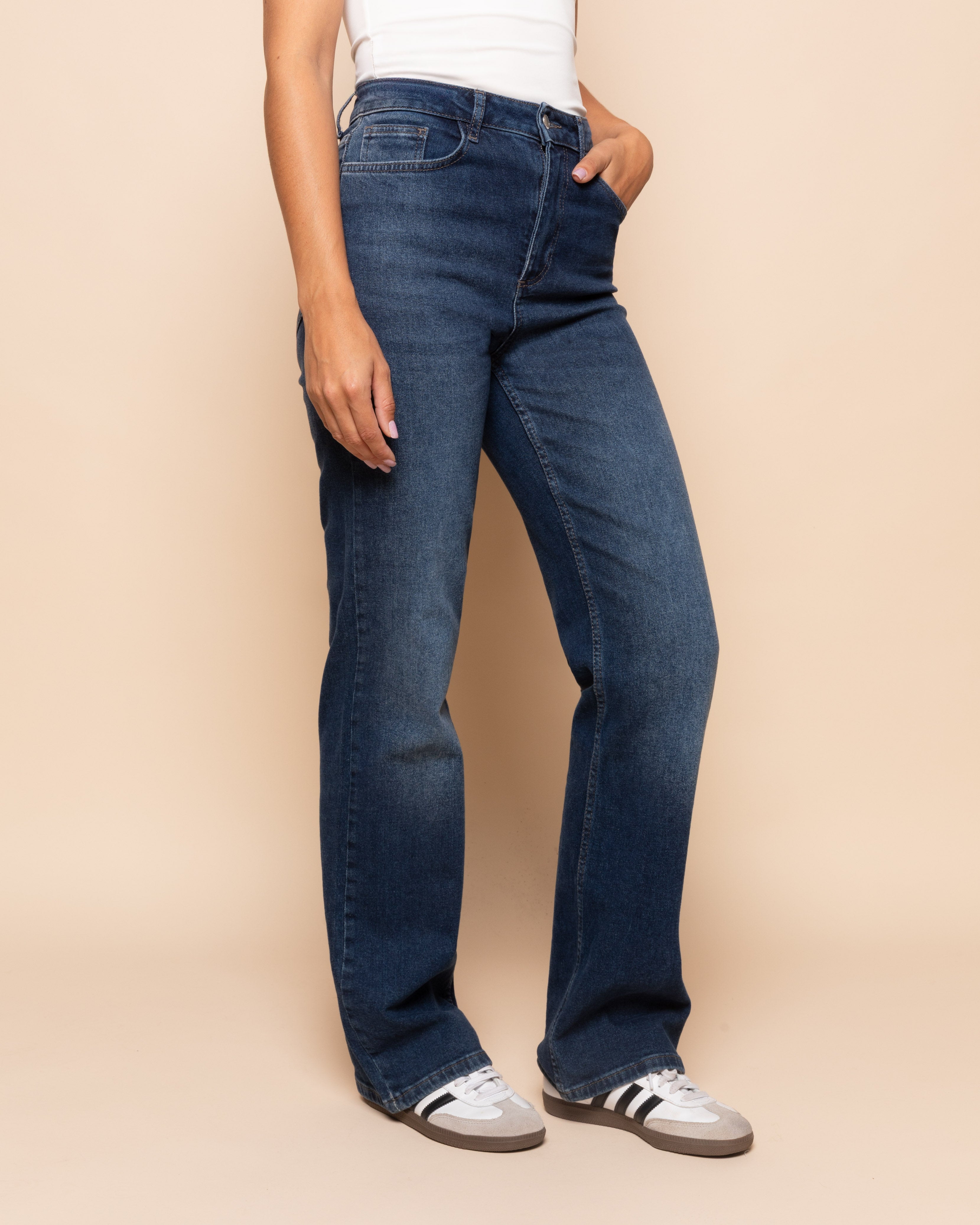 Bootcut Jeans Marineblauw met Stretch en Diverse Lengtematen voor Comfortabele Pasvorm 2