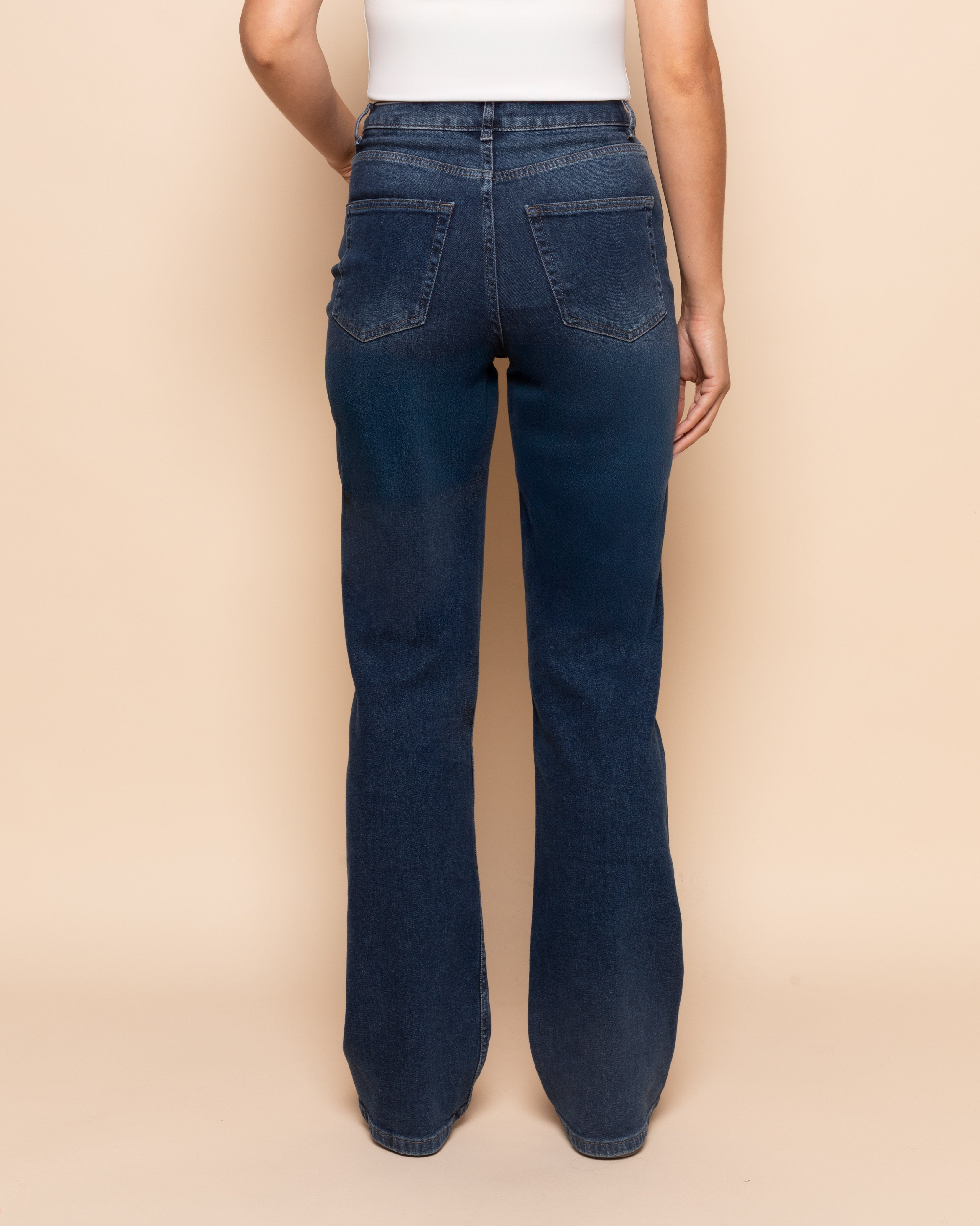 Bootcut Jeans Marineblauw met Stretch en Diverse Lengtematen voor Comfortabele Pasvorm 3