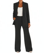 Dames Co-ord Set met Oversized Blazer en Rechte Broek in Polyester – Veelzijdige Stijl en Comfort, Maten XXS tot 3XL 0