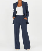 Dames Co-ord Set met Oversized Blazer en Rechte Broek in Polyester – Veelzijdige Stijl en Comfort, Maten XXS tot 3XL 2