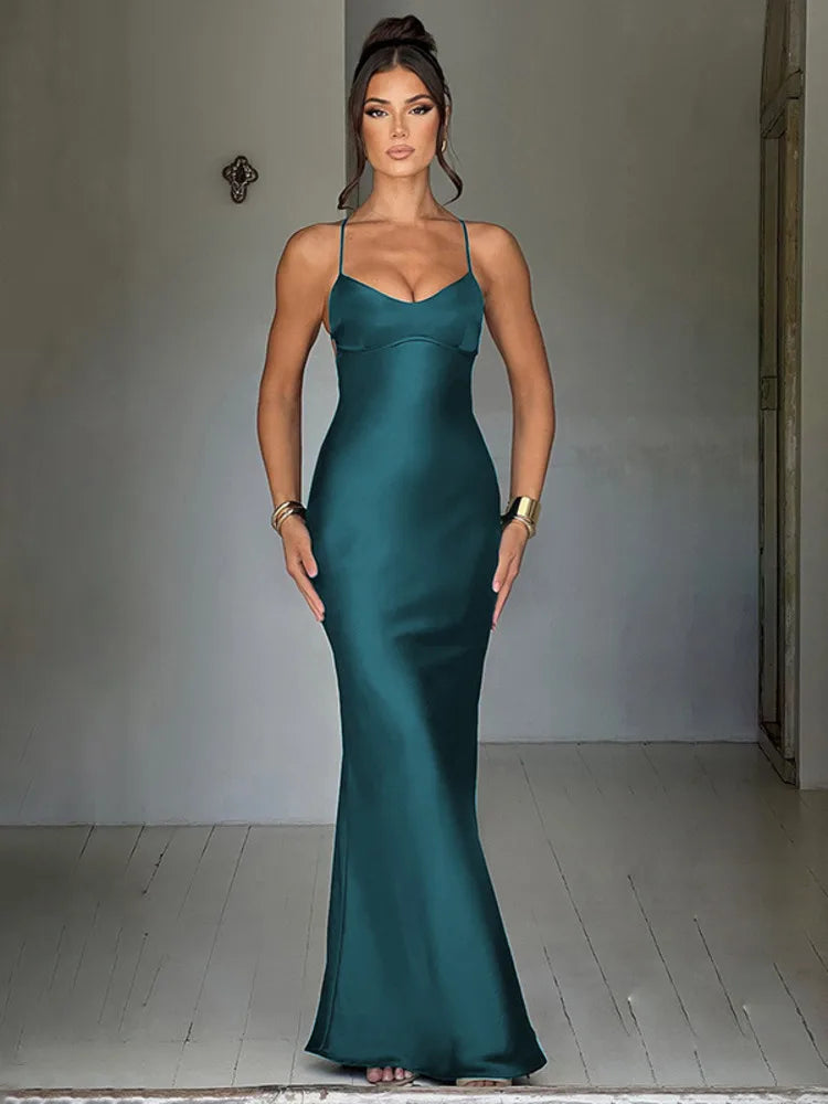 Elegante Maxi Jurk voor Dames – Lange Jurk Geschikt voor Bruiloften en Formele Evenementen, Hoogwaardige Stoffen en Comfortabele Pasvorm 4