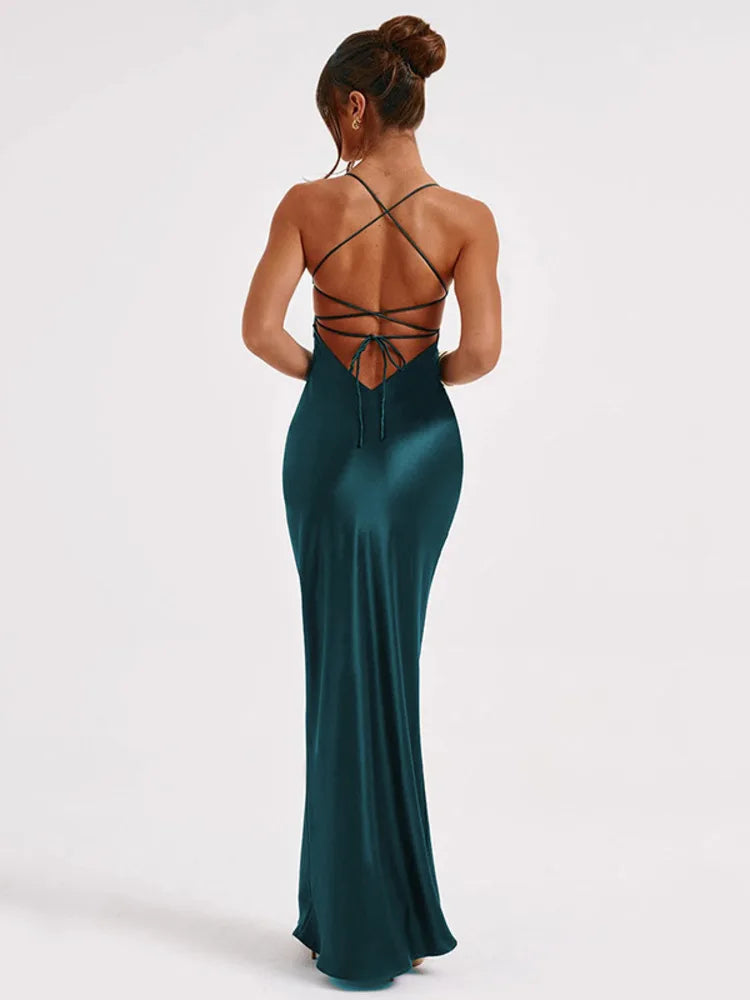 Elegante Maxi Jurk voor Dames – Lange Jurk Geschikt voor Bruiloften en Formele Evenementen, Hoogwaardige Stoffen en Comfortabele Pasvorm 5