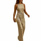 Feestelijke Dames Jumpsuit met Glitter Design voor Speciale Gelegenheden - Comfortabele en Flatterende Pasvorm 1