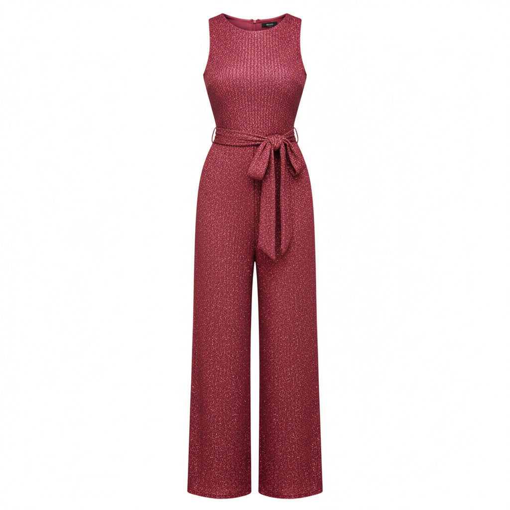 Feestelijke Dames Jumpsuit met Glitter Design voor Speciale Gelegenheden - Comfortabele en Flatterende Pasvorm 2