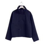 Korte Dames Jas met Elegante Snit van Warme Stof – Ideaal voor Koelere Dagen, Verkrijgbaar in Maten S t/m XL 5