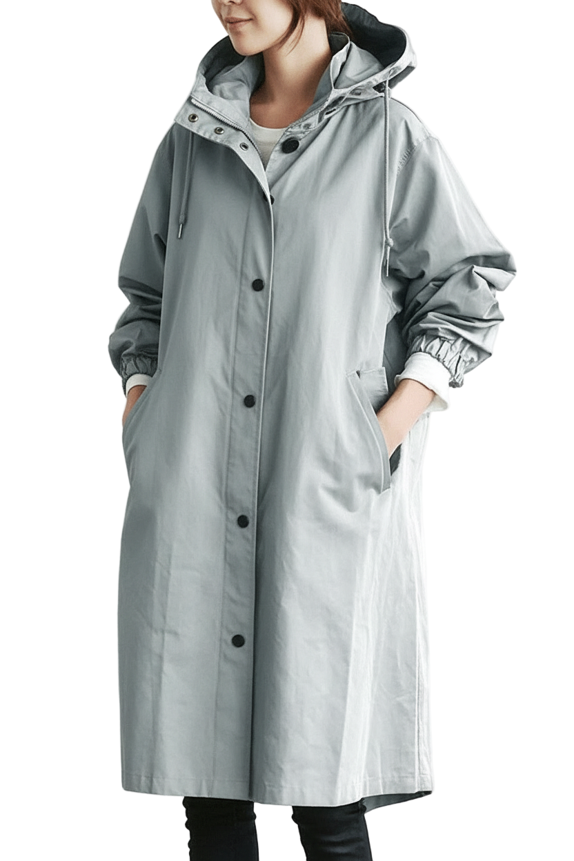 Lichtgewicht Waterdichte Dames Windjack met Verstelbare Capuchon en Oversized Pasvorm – Comfortabel en Functioneel 1