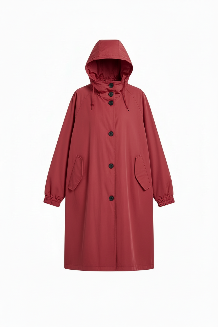 Lichtgewicht Waterdichte Dames Windjack met Verstelbare Capuchon en Oversized Pasvorm – Comfortabel en Functioneel