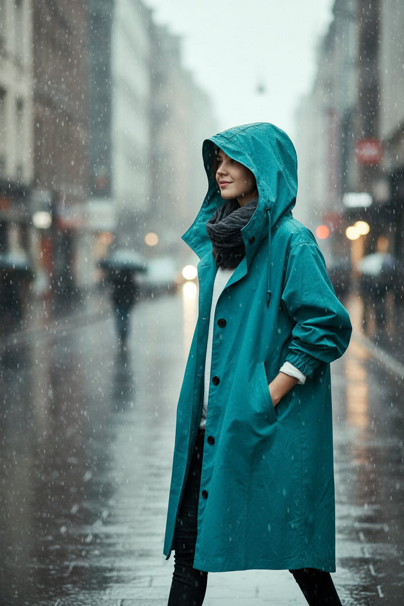 Lichtgewicht Waterdichte Dames Windjack met Verstelbare Capuchon en Oversized Pasvorm – Comfortabel en Functioneel 7