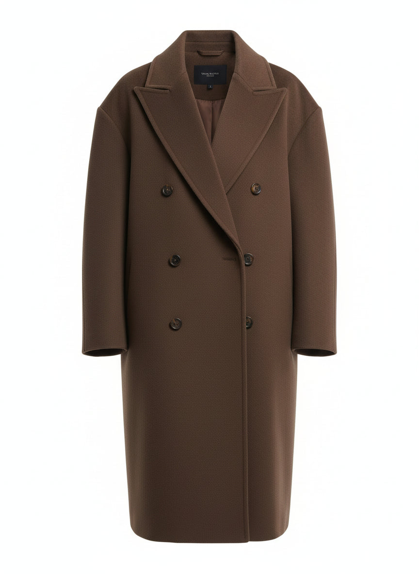 Oversized Lente Schouwjas met Double-Breasted Sluiting en Reverskraag – Lichtgewicht Casual en Chic Mantel 6