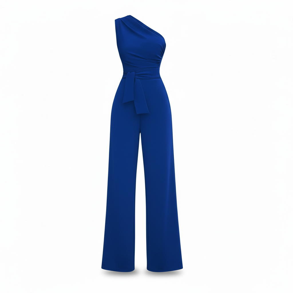 Sophie Feestelijke Jumpsuit Dames met Wijde Broek en Korte Mouwen – Stijlvolle Outfit voor Elke Gelegenheid 3