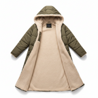 Stijlvolle Gewatteerde Dames Jas met Capuchon - Lange Herfstjas voor Comfort en Warmte 2