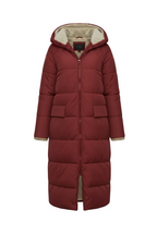 Stijlvolle Gewatteerde Dames Jas met Capuchon - Lange Herfstjas voor Comfort en Warmte