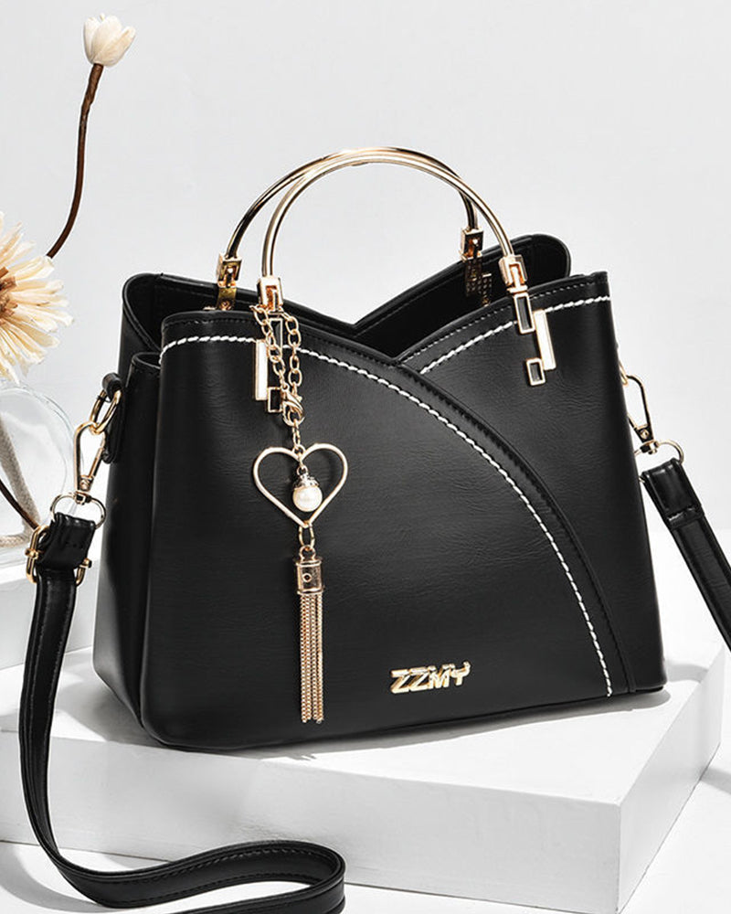 Stijlvolle Handtas Dames van PU-Leer met Verstelbare Schouderband en Grote Inhoud – Ideaal voor Dagelijks Gebruik 5