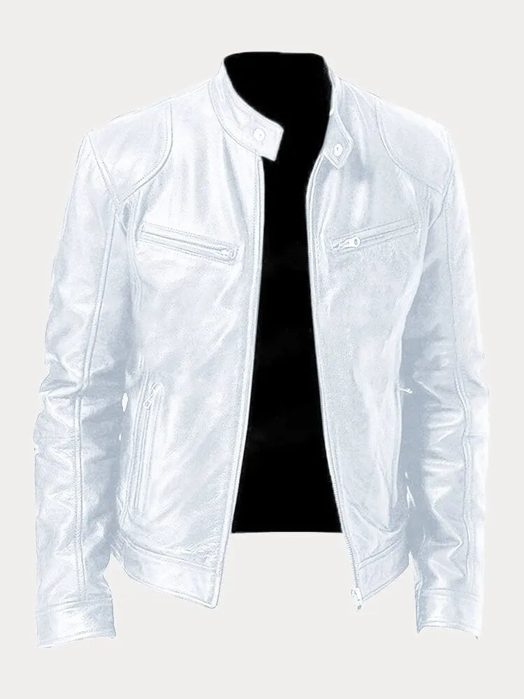 Stylish PU Leather Biker Jacket for Women – All Seasons, Comfortable Fit, Multiple Colors Available 7