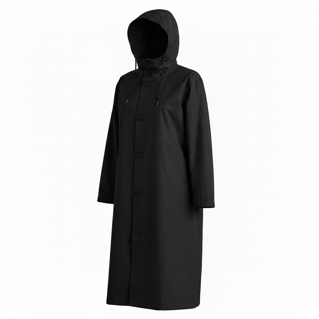 Women's Waterproof Trench Coat with Hood – Lightweight Stylish Outerwear for Spring and Autumn