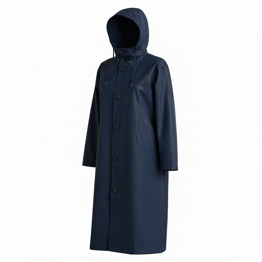 Women's Waterproof Trench Coat with Hood – Lightweight Stylish Outerwear for Spring and Autumn