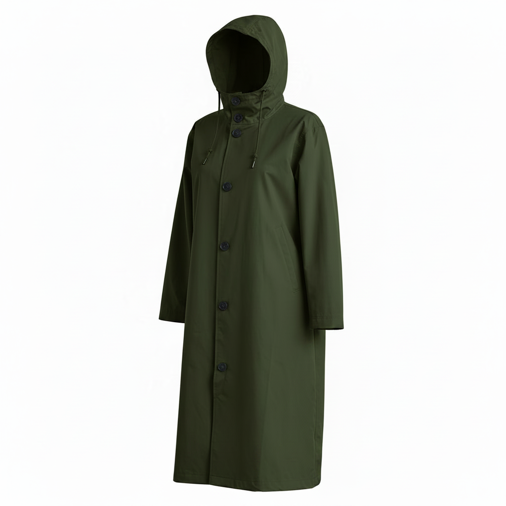 Women's Waterproof Trench Coat with Hood – Lightweight Stylish Outerwear for Spring and Autumn