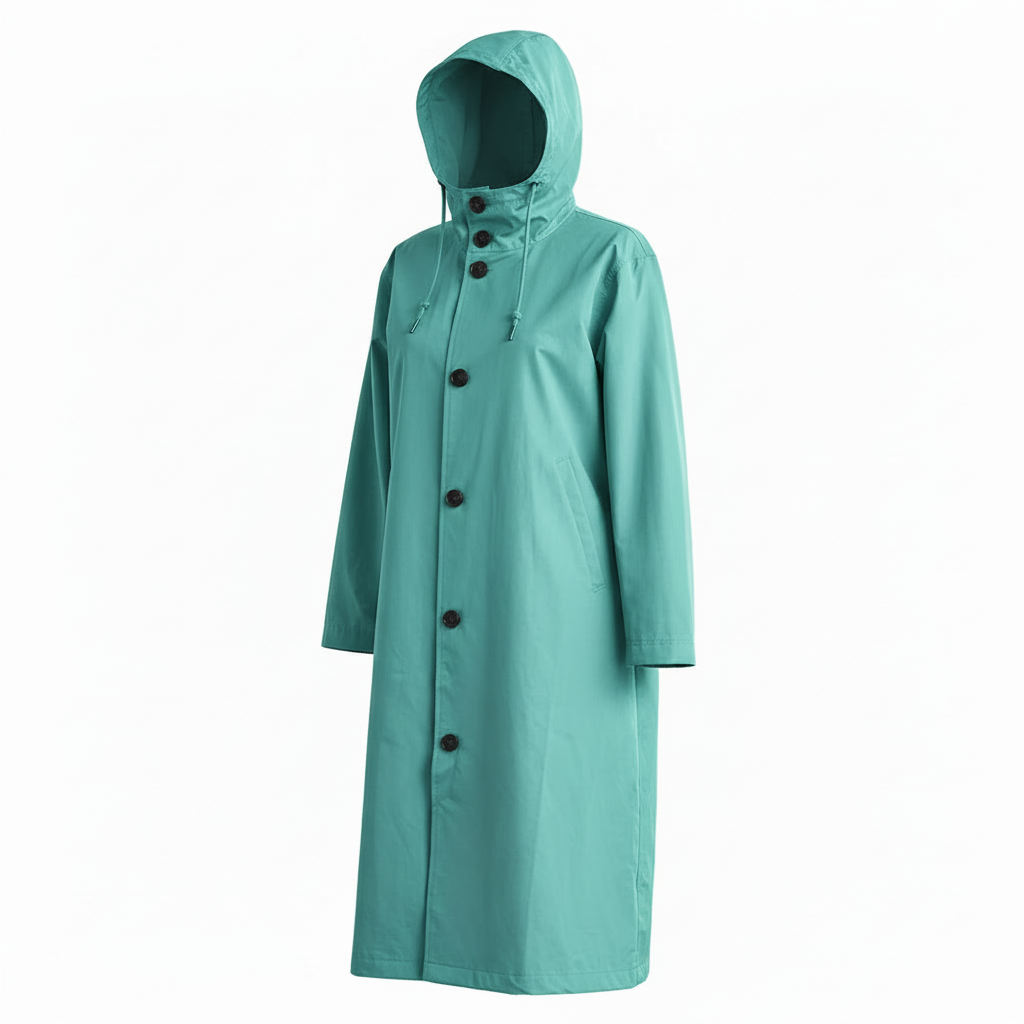 Women's Waterproof Trench Coat with Hood – Lightweight Stylish Outerwear for Spring and Autumn
