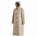 Women's Waterproof Trench Coat with Hood – Lightweight Stylish Outerwear for Spring and Autumn